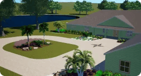huge front yard